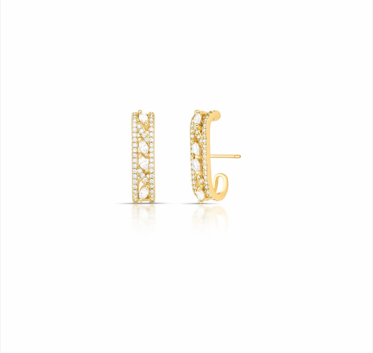 Brinco Ear Hook Cravejado