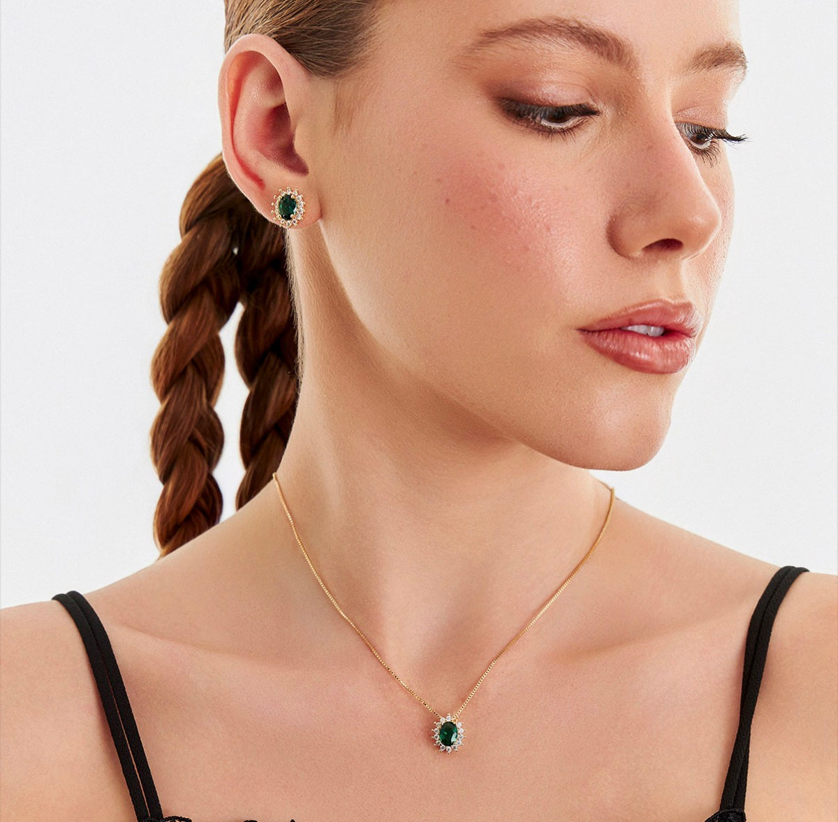 Conjunto verde esmeralda