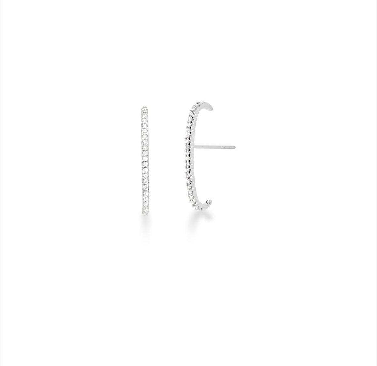 Brinco Ear Hook Ródio